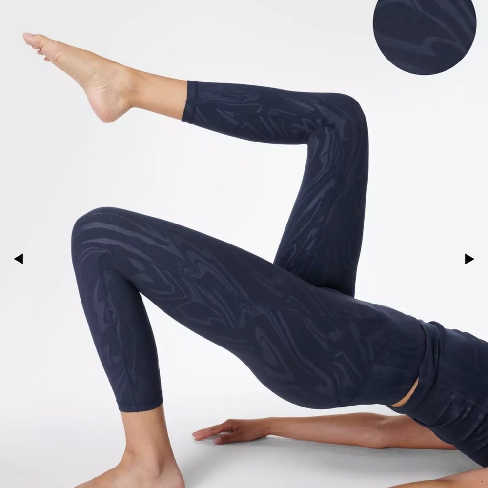 Sweaty Betty All Day Emboss 7/8 Workout Leggings